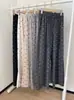 Calça de Pierna Larga com Cordão e Estampa de Laço, Bolso Duplo, Estilo Coreano, Primavera e Outono, Petite, Caimento Fluido, Emagrecimento, Pierna Reta, Casual