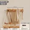 Perchero de pared de madera maciza, gancho de pared sin taladro detrás de la puerta, perchero multifuncional para dormitorio, recibidor y pasillo