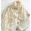 Outono e Inverno novo cachecol de cashmere das mulheres all-match houndstooth borla xale de alta qualidade quente engrossado lenço de proteção do pescoço