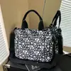 Bolsa Tote Tendência Estilo Coreano Nicho Floral de Ombro Único, Novo Modelo Transfronteiriço, Bolsa de Mão Feminina Grande Capacidade para Uso Diário