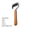 Peine para Mascotas Transfronterizo con Mango de Madera, Peine de Acero Inoxidable, Cuchillo Desenredador para Perros, Herramienta para Quitar el Pelo Muerto, Suministros de Limpieza para Mascotas