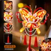 Lanternas de Borboleta Selecionadas com Cuidado para o Festival do Meio Outono, Kit de Materiais DIY de Varetas Torcidas Feito à Mão, Lanterna de Coelho Portátil para Crianças