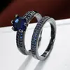 Anillos de Pareja Transfronterizos Nuevo Lujo Ligero Moda para Mujer Cobre Circonita Anillo Hueco Clásico de Compromiso Anillo de Boda