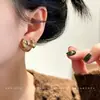 Pendientes de lujo ligeros estilo francés con diseño de lazo multiusos y cuentas, nueva colección 2026, pendientes de nicho de alta gama, accesorios versátiles