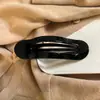 Nuevo Clip Ovalado Largo Perezoso de Otoño e Invierno Pinza para el Cabello de Gama Alta Hebilla de Mariposa Tocado Accesorios Simples para el Cabello Pinza de Tiburón