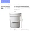 Baldes Plásticos Transparentes Personalizados, Baldes para Alimentos, Baldes Selados para Embalagem de Lanches com Tampas, Baldes para Sorvete e Iogurte, Baldes de Armazenamento de PP