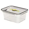 Juego de Cajas Rectangulares para Almacenamiento de Alimentos, Apilables, Contenedores de Almacenamiento Engrosados para Cocina Casera, Refrigerador, Contenedores para Frutas y Comidas, Loncheras Selladas