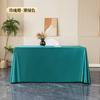 Toalha de Mesa Personalizada Luxo Leve Alto Senso Mesa de Conferência Retangular Layout Mesa de Sobremesas de Aniversário Branco Cinza Mesa de Jantar