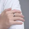 Anillo patrón Tang Cao mismo estilo para hombres y mujeres artesanía envejecida estilo frío personalidad temperamento moderno retro artístico creativo anillo