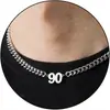 Cadena cubana de acero inoxidable para hombre transfronteriza europea y americana con colgante de número de camiseta, estilo hip-hop, temática deportiva, collar con número de la suerte 0-99