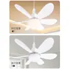 2026 Nuevo Modelo Comercio Electrónico Transfronterizo Comercio Exterior Ventilador de Techo Tipo Hoja para Dormitorio, Silencioso Portalámparas de Rosca E27 Ventilador de Seis Aspas con Forma de Flor
