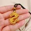 Vietnam banho de ouro areia ouro real moda masculina e feminina pingente de dragão elegante joias e-commerce ao vivo fornecimento de fábrica atacado