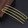 Horquilla popular en forma de U de Zhongxing, accesorios para el cuerpo, material de bricolaje hecho a mano, estilo antiguo, accesorios para el cabello curvo doble recto, horquilla de palo
