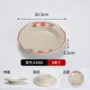 Tigela retrô de melamina dupla felicidade, louça antiga de restaurante de hot pot, tigela tradicional de hot pot estilo urbano vintage dos anos 90 Zhuguangyu