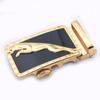 Hebilla automática de aleación para hombre venta al por mayor de fábrica hebilla de cinturón Dragón de 4.0 cm puesto de ríos y lagos corriendo hebilla de cinturón leopardo