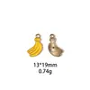 Colgantes Serie Frutas de Verano Fresa Manzana Plátano Accesorios de Joyería DIY de Aleación Colgante de Llavero Transfronterizo