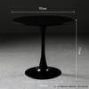 Mesa de Espera para Salón de Uñas, Mesa Auxiliar Tulipán para Balcón, Mesa Redonda Pequeña, Mesa de Comedor, Mesa de Café, Mesa Redonda para Apartamento Pequeño para Uso Doméstico