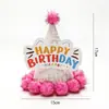 Sombrero de Cumpleaños para Niños y Adultos Punto Láser Reflectante Gorra Puntiaguda de Bola Gorra Puntiaguda de Fiesta Gorra de Corona Gorra de Bola Mao