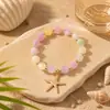 Conjunto de Joias que Mudam de Cor com Luz Solar UV para Mulheres, Design Estilo Ins, Efeito Olho de Gato Iridescente, Colar com Contas, Pulseira, Brincos, Moderno