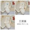 Calcetines de Terciopelo Australiano con Bordado de Lazo para Mujer Otoño e Invierno con Forro Polar Calcetines Gruesos Cálidos para Dormir Calcetines Lindos Suaves Cerosos de Piel para Mujer