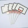 Enfeite de Bolo Plug-in Cartão da Copa do Mundo Tênis de Basquete Camisa Cesta Mesa de Sobremesas Cartão de Festa
