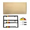 Adecuado para Modificaciones Todoterreno Toyota, Juego de Marco para Matrícula con Emblema Tricolor TRD, Accesorios Exteriores para Automóviles, Al Por Mayor en Stock