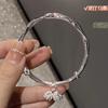 Pulsera Mobius Lotus para Mujer Diseño Nicho ins Pulsera Abierta Ajustable Pulsera Simple de Giro Venta al por Mayor