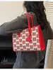 Bolso Rojo de Gran Capacidad Diseño Transfronterizo para Mujer 2025 Nuevo Bolso de Boda Bolso de Novia Estilo Bolso Tote de Hombro