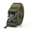 Cinturón táctico de camuflaje para exteriores con hebilla de succión magnética para hombres y mujeres, sello de cintura conveniente para entrenamiento, cinturón tejido elástico de nylon elástico