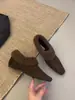 Zapatos Peludos Estilo Coreano 2026 para Mujer Invierno Cálidos Planos Punta Fina Slip-on Con Algodón de Terciopelo Moda Elegante Tobillo