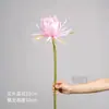 Flor única artificial de epiphyllum para decoração de corredor de casamento, arranjo floral para fotografia de fantasia, flor adereço de mão estilo antigo, flor artificial decorativa