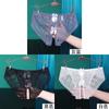 Yan Beiwei una generación de ropa interior para damas verano delgada malla semipermeable bordado viento nacional tiro bajo pantalones entrepierna abierta 574