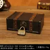 Caja de Almacenamiento de Madera Retro con Cerradura Caja de Contraseña Caja para Cartas Tarjetas Tesoros Caja Pequeña de Madera Almacenamiento Caja de Madera Caja de Sellado