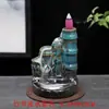 Quemador de incienso de reflujo artesanía de cerámica popular Buda incienso Sándalo Montaña Alta y agua que fluye Decoración de incienso para el hogar y la oficina