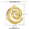 Pendente de Flor de Diamante Retro Francês DIY Aço Inoxidável Brinco Estrela Feminino com Fio Giratório Pingente de Joia Aço Titânio