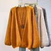 Nuevo Cárdigan Suéter de Punto Acanalado Suave, Holgado y Relajado, Estilo Coreano, Tallas Grandes para Mujer, Otoño/Invierno 2026