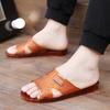 Zapatillas de cristal de plástico laoguang a la antigua para hombre de mediana edad y ancianos para el hogar y el ocio, chanclas clásicas nostálgicas de los 80