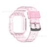 Adecuado para Correa de Apple Watch Correa Transparente con Purpurina para Apple Watch Generación 45678 Pulsera de Muñeca Tpu Glacier