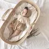 Camiseta de Manga Larga Estilo Coreano para Bebé, Colección de Primavera Clase A, Camiseta Básica de Algodón con Cuello Redondo para Niños Pequeños, Color Sólido para Comercio Exterior