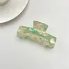 Presilha de Cabelo Tipo Acetato para Mulheres, Presilha Superior Elegante para a Parte de Trás da Cabeça, Piranha Simples para Franja e Cabelo Solto, Mais Vendido Transfronteiriço