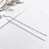Suministro directo de fábrica material para horquilla tocado de novia antiguo diy horquilla recta doble en forma de Y 125 * 2 mm hierro accesorios para el cabello Hanfu