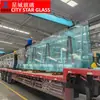 Vidro bruto atacado de vidro vidro fosco vidro laminado temperado decoração de construção fornecimento de vidro transparente