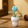 Productos florales hechos a mano, jarrón de calabaza tulipán, flores artificiales, adornos de decoración para el hogar, regalos creativos, flores de hilo tejido