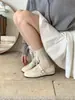 Versión con Tacón Oculto~Bailarinas Retro con Remaches de Estrella para Mujer, Primavera y Otoño, Zapatos Mary Jane Planos con Hebilla de Una Correa