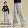 Pantalones Casuales de Primavera para Niñas 2026 Nuevo Estilo Americano Dulce-Cool Estilo Holgado de Pierna Ancha Pantalones Casuales para Niños Mayores