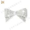 Flor de sapato com laço duplo super brilhante de strass completo Fivela de sapato Acessórios para sapatos Decoração de roupas DIY Acessórios para bolsa de sapatos Atacado