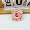 Rosa Orvalho Flor Artificial Materiais DIY Acessórios para Pente de Noiva Flor Falsa Rosa com Borda Enrolada em Estoque