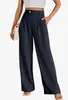 Comercio Exterior Europeo y Americano Pantalones de Traje para Mujer Transfronterizos Pantalones Formales de Cintura Alta Pierna Ancha Casual Versátil