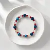 Pulsera de Kyanita Azul Transparente de Tres Colores Ojo de Tigre Amarillo Ágata Roja Exquisita Versátil Para el Trabajo Pulsera de Gama Alta Venta al por Mayor