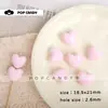 Cuentas Acrílicas de Color Natural en Forma de Corazón con Agujero Recto para Cadenas de Teléfono y Llaveros DIY, Cuentas Sueltas que No se Desvanecen